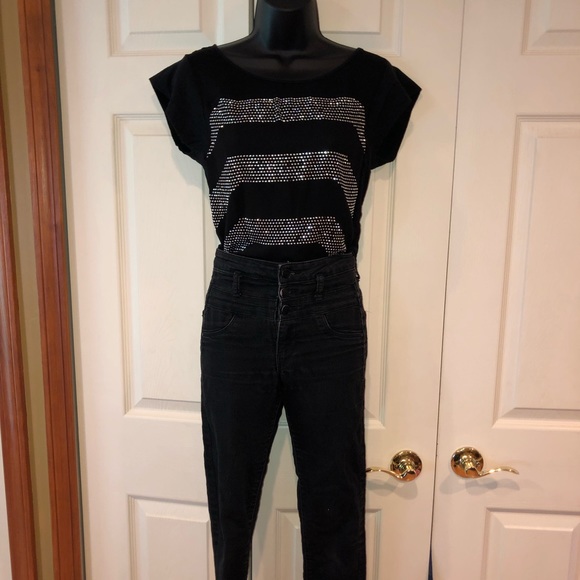 EXPRESS Rhinestone Tee - Picture 3 of 3